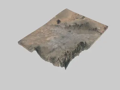 Tucson City Low-poly 3D model