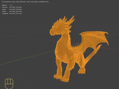 Swole Dragon  3D print model