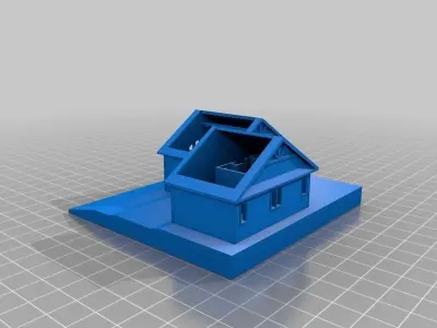 I printed my parents house in Canada Free 3D print model