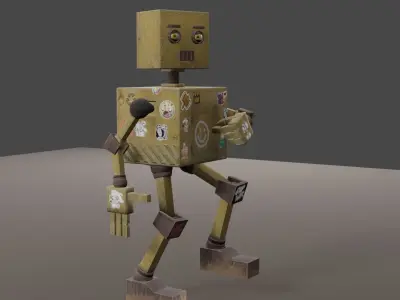 Robot Low-poly 3D model