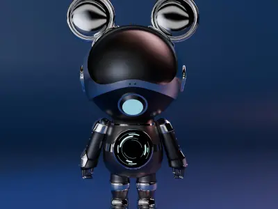 Robot model Low-poly 3D model purchase