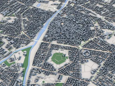 Parma City Italy 3D model