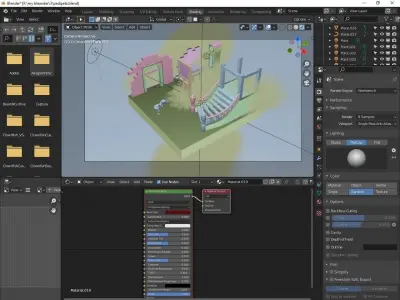 haunted house Low-poly 3D model
