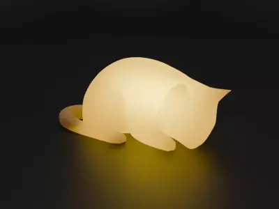 Indirect lighting for Sorry Sleeping Cat 3D model