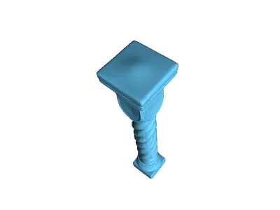 Stone pillar 01 3D print model