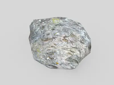 low poly rock Low-poly 3D model