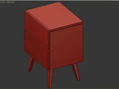 CARA More Bedside table 3D model