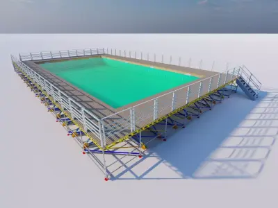 Swimming pool 3D model 18