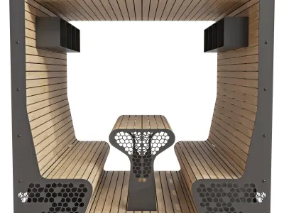 Leaf fall gazebo  3D model