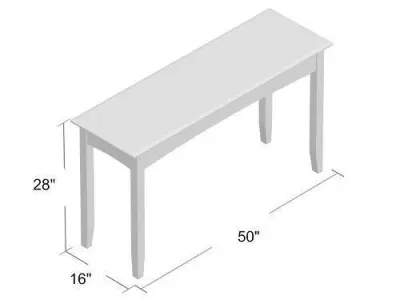 Shaker Console Table Free 3D model