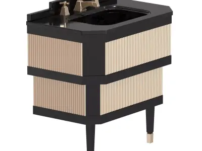 METROPOLITAN  Devon Devon Floor standing single vanity unit 3D model