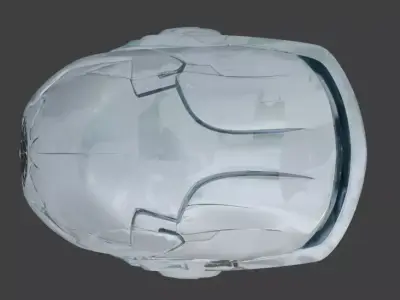 Cyber-Scout Interceptor Helmet 3D Model Low-poly 3D model