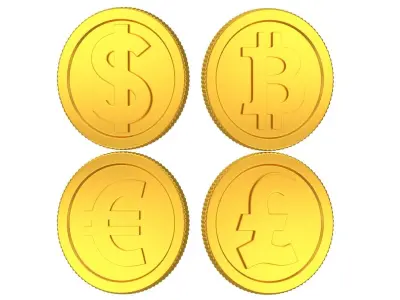 Coins Collection 01 3D model