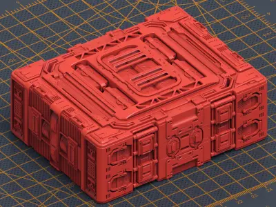 Mech Warrior Hard Surface Kitbash 5 of 20 3D model