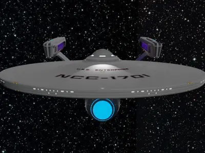 Star Trek Enterprise NCC-1701 High Poly 3D Model 3D model