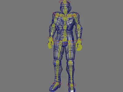 Robot Soldier Low-poly 3D model
