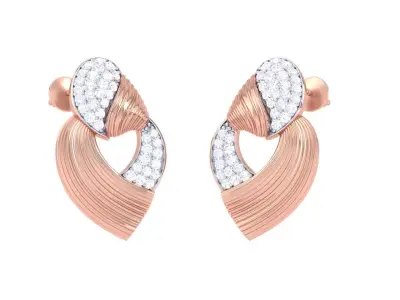 GemStone Diamond Light weight earring 46 3D print model