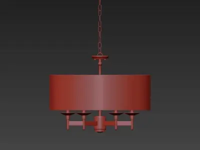 Currey and Company 9299 Bering 6 Light Chandelier 3D model