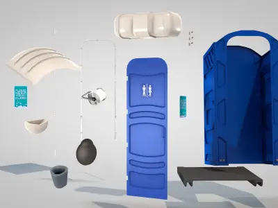 Portable Toilet 3D model