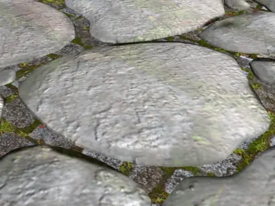 Paving 3d model Low-poly 3D model