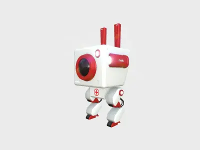 Robot C8 Medic - Sentinel Character SciFi Design Low-poly 3D model