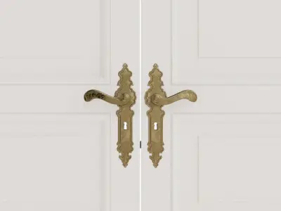 Home Interior Door Low-poly 3D model