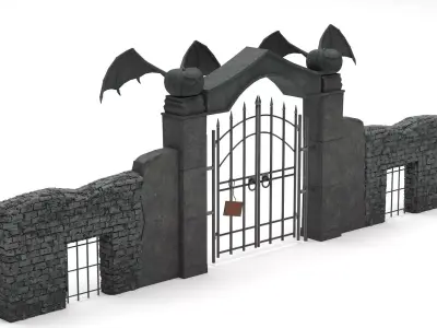 Halloween Gate 3D model