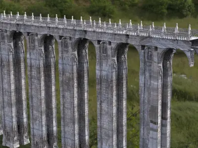 Bridges connection Tall 2 3D model