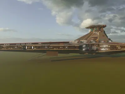 Venator class with interior 3D model