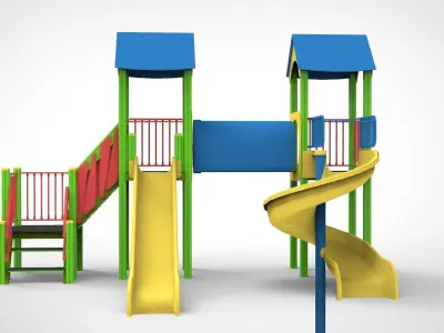 Playground for kids 3D model 10
