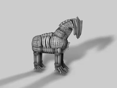 Trojan horse 3D model