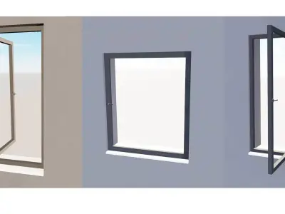 Single Opening Window 3D model