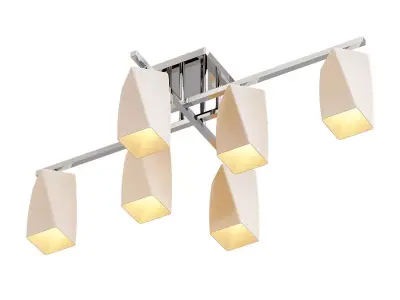 imexx ceiling light fixture with six lights 3D model
