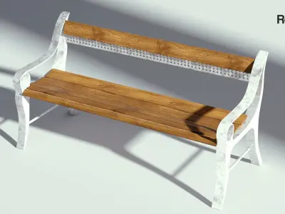 Street Bench 3D model