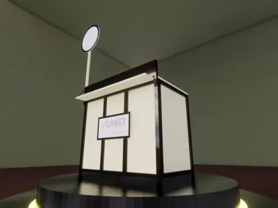 Simple Street Booth 1 3D print model