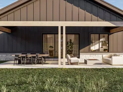Modern Bungalow House 3D Model  with  Interior  Exterior Renders 3D model
