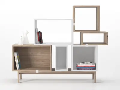 Stacked On Podium Storage System Free 3D model