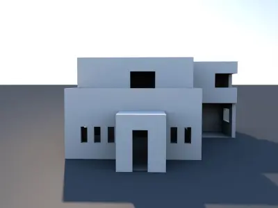 House 2 floor 3D model