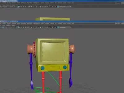 tv robot 3D model