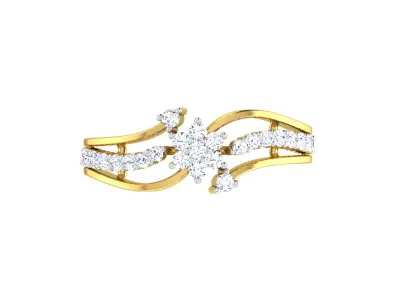 Women Ring Render 3dm STL OBJ FBX Details 3D print model 26