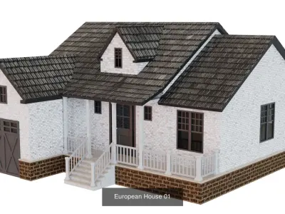 European House  3D Model Pack