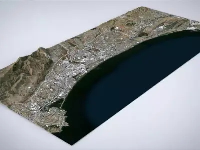 Cityscape Muscat Oman 3D model