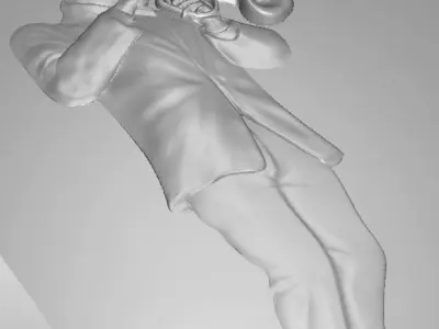 Trumpet Player Free 3D print model