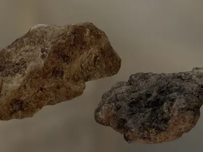 Mixed Rock Collection 002 Low-poly 3D model