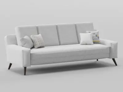 Scandinavian 4-seater sofa Free 3D model