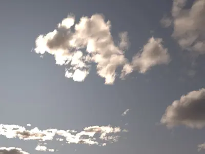 Morning At Seven O Clock Sky 3D model