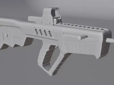 Assault Rifle 3d Model 3D model