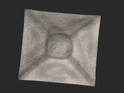 Korean Traditional Stone Lanterns Low-poly 3D model
