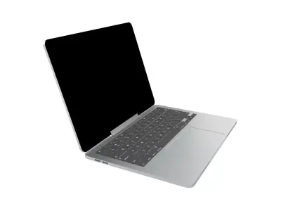 Laptop Mockup v1 001 Low-poly 3D model
