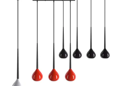 Set of pendant lamps Azzardo Aga 3D model